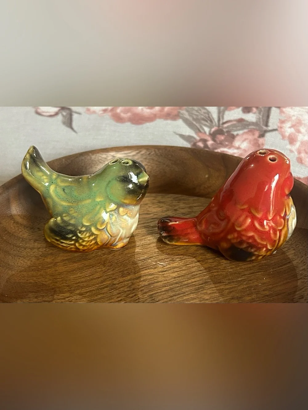 🐕3/20 Ceramic Bird Salt and Pepper Shakers